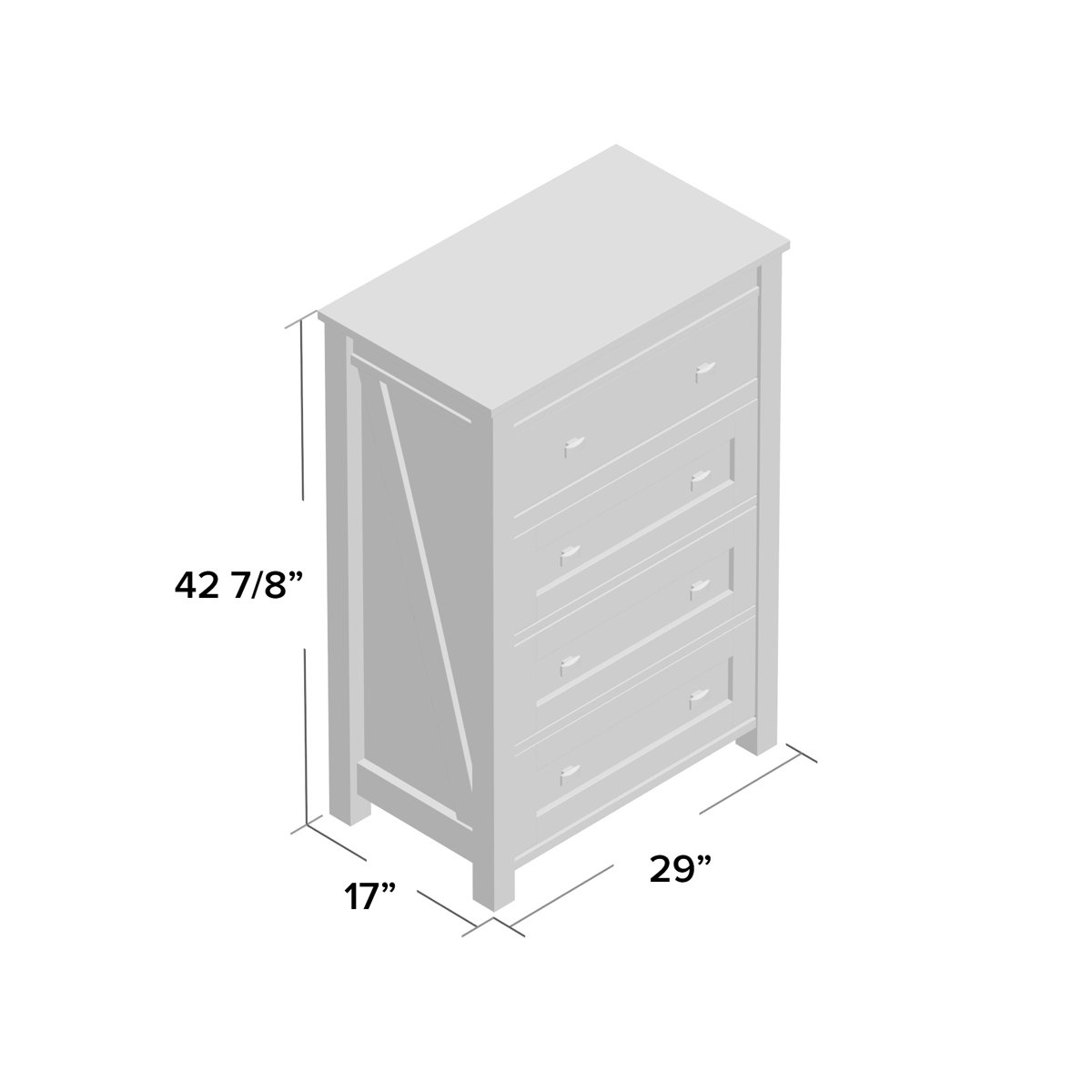 Sand & Stable Jimmy 4 Drawer 29.06'' W Chest & Reviews Wayfair